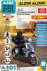 VOLTA VM4+ ÜÇ TEKERLEKLİ ELEKTRİKLİ MOPED VOLTA VM4+ ÜÇ TEKERLEKLİ ELEKTRİKLİ MOPED